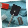 ASAKKURA 2pcs Leather Sheath for Razor Head Safety Razor Head Cover Sleeve Protective Bag Easy Cleaning Maintenance view 3