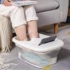 Bieqiair Foldable Footbath Massage Bucket Soaking Bucket Folding Basin Spa Foot Bath Bucket Household Sauna Bathtub Pedicure Bath Bathtub(White with Cover) view 4