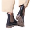 Toni Pons women's rain ankle boots with contrasting sole, taupe, US 6 view 2