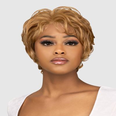 Vanessa Artisa Fashion Short Length Wavy Hair Style Synthetic Soft Ventilated Lace Wigs - WIDE I FREESIA (3T44)