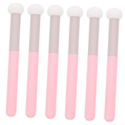 HONMEET 6pcs Mushroom Makeup Sponge Brush Versatile Applicators for Blending Compact Design for Wet Dry Use for Professionals Beginners Soft Fluffy Texture for Daily Makeup