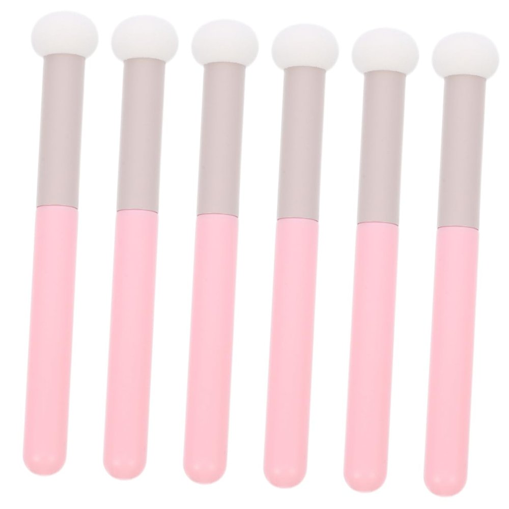 HONMEET 6pcs Mushroom Makeup Sponge Brush Versatile Applicators for Blending Compact Design for Wet Dry Use for Professionals Beginners Soft Fluffy Texture for Daily Makeup