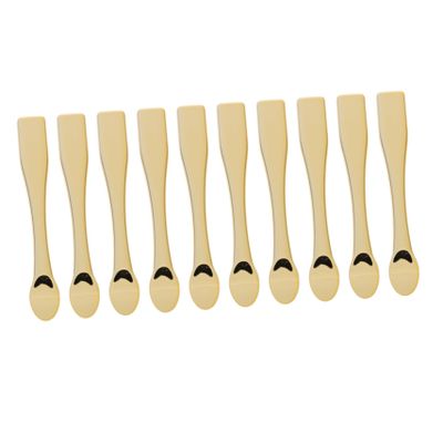 ASAKKURA 10pcs Reusable Abs Cream Applicators Makeup Spoons for Facial Masks Lotions Tools Lightweight and Easy to Clean Beauty Spoons for Women