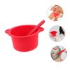 FOYTOKI Silicone Wax Warmer Bowl Set 2 High-Temperature Resistant Wax Melt Liner Bowls for Hair Removal with Sticks for Waxing Accessories view 4