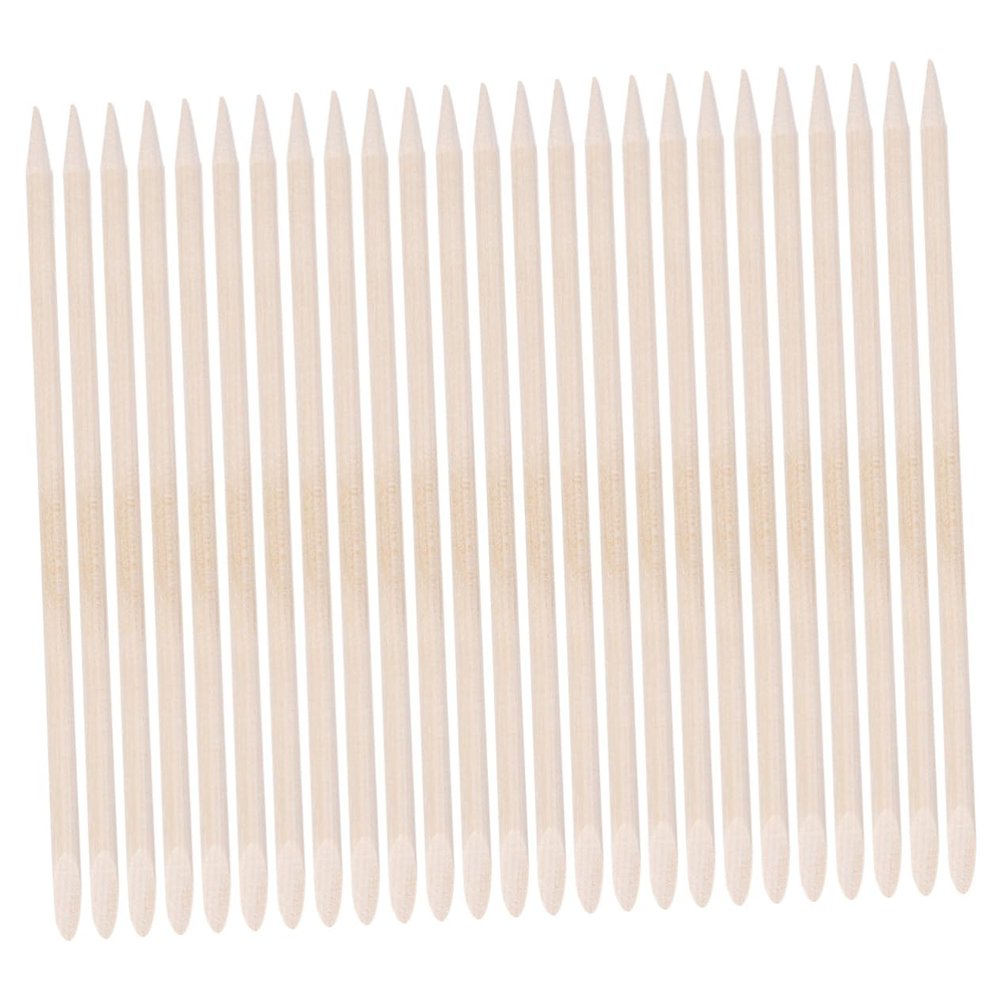 OHPHCALL 50pcs Nail Art Wood Sticks Cuticle Pusher Remover for Nails Instant Cuticle Remover Cleaners Pusher Professional Tools