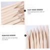 OHPHCALL 50pcs Nail Art Wood Sticks Cuticle Pusher Remover for Nails Instant Cuticle Remover Cleaners Pusher Professional Tools view 2