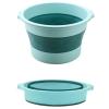 Bieqiair 10L Folding Foot Soaking Bucket Massage Bucket Foot Soak Bucket Household Portable Basin Foot Bath Spa Basin for Foot Soaking(Light Grey) view 1