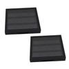 ASAKKURA 2pcs Compact Multi-grid Cosmetics Storage Cases for Lipstick and Eye Shadow Portable Makeup Organizer Lid for Easy Access and Display for Diy Makeup Lovers view 1