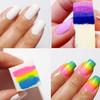 IWOWHERO 12pcs Gradient Nail Sponges for Manicure and Pedicure White Color Fade Nail Design Tools view 4