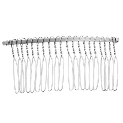 ASAKKURA Bridal Veil Accessory Metal Hair Clip Comb 7.8cm 20 Tooth Diy Hair Pieces
