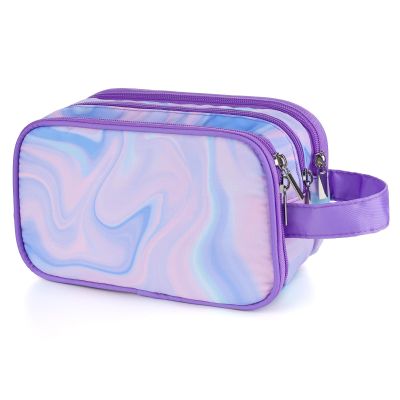 Vipdeal Purple Toiletry Bag for Girls, Travel Toiletry Bag for Teen Girls Cosmetic Bag Makeup Bag Waterproof Hanging Wash Bag Kids Toiletries