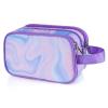 Vipdeal Purple Toiletry Bag for Girls, Travel Toiletry Bag for Teen Girls Cosmetic Bag Makeup Bag Waterproof Hanging Wash Bag Kids Toiletries view 1