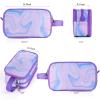 Vipdeal Purple Toiletry Bag for Girls, Travel Toiletry Bag for Teen Girls Cosmetic Bag Makeup Bag Waterproof Hanging Wash Bag Kids Toiletries view 2
