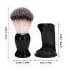 OHPHCALL 1set Beard Shaving Brush with Holder Grooming Accessory for Men Soft Bristles for Gentle Care Versatile Brush and Stand for Beard Maintenance for Daily Use view 2