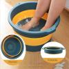 Bieqiair 10L Folding Foot Soaking Bucket Massage Bucket Foot Soak Bucket Household Portable Basin Foot Bath Spa Basin for Foot Soaking(Pi nk) view 3
