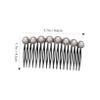 BIUDECO 3pcs Pearl Hair Combs for Women Girl Hair Accessories Rhinestone Teasing Comb view 2
