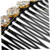 BIUDECO 3pcs Pearl Hair Combs for Women Girl Hair Accessories Rhinestone Teasing Comb view 3