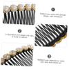 BIUDECO 3pcs Pearl Hair Combs for Women Girl Hair Accessories Rhinestone Teasing Comb view 4