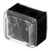 VINTORKY Dual Hole Eyebrow and Lip Pencil Sharpener Compact and Easy to Clean Makeup Tool for Eyeliner and Lip Liner for Travel Black view 1