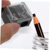 VINTORKY Dual Hole Eyebrow and Lip Pencil Sharpener Compact and Easy to Clean Makeup Tool for Eyeliner and Lip Liner for Travel Black view 4