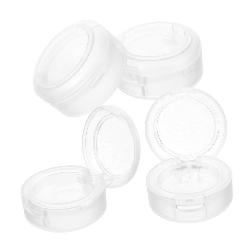 HAPINARY 4pcs Plastic Eyeshadow Pans Palette Blush Case for Women Empty Makeup Containers