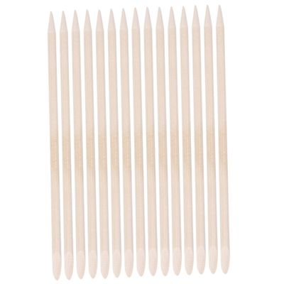 PLAFOPE 50 Pcs Nail Art Wood Sticks Cuticle Pusher Abrasive Cleaning Stick Set