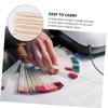 PLAFOPE 50 Pcs Nail Art Wood Sticks Cuticle Pusher Abrasive Cleaning Stick Set view 4