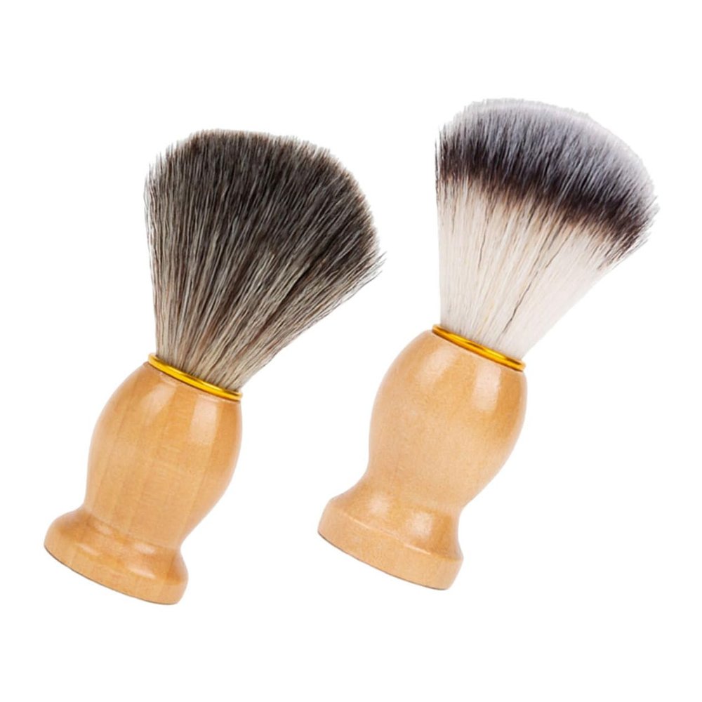 BIUDECO Shaving Brush for Men Barber Brush Soft Fiber Brush Head Shaving Brush for Salon Tool