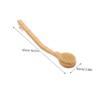 OHPHCALL Bristle Bath Brush Shower Body Scrubber Long Handle Exfoliating Back Scrubber for Elderly Disabled view 2
