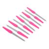 BIUDECO 10pcs Stainless Steel Nail File Kit Fingernail Files Comfortable Handles for Home Salon view 1