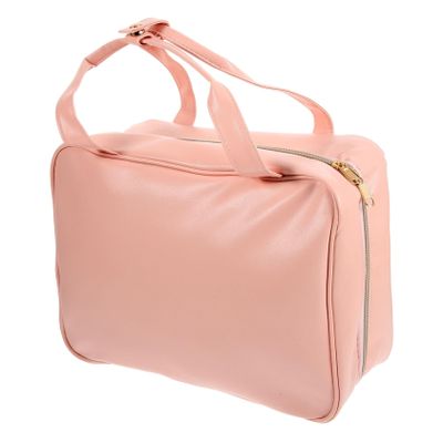 Mikinona Travel Toiletry Bag Hanging Hook Women Cosmetics Organizer Portable Makeup Box Pu Leather Bag