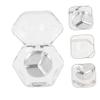 PLAFOPE 8pcs Transparent Hexagon Eyeshadow Pans Makeup Container for Blush Highlighter Cosmetics Portable Empty Makeup Storage for Easy Organization and Travel view 4