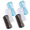 FOYTOKI 6pcs Nail Art Tool Brush Scrubber Nail Scrub Brush Manicure Kit Art for Cleaning view 1
