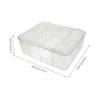 Outanaya Cosmetics Organizer Compartments Capacity Makeup Storage Box for Vanity Bathroom and Travel Transparent Design for Easy Access to Skincare and Lipstick view 2