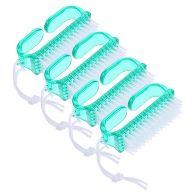 BIUDECO 4pcs Nail Cleaning Brush Plastic Nail Brush for Fingernail Toenail Cleaning
