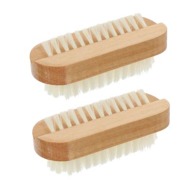 FOYTOKI Nail Brush for Fingernails 2pcs Hand Nail Brush Soft Bristles Ergonomic Design Easy to Clean