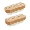 FOYTOKI Nail Brush for Fingernails 2pcs Hand Nail Brush Soft Bristles Ergonomic Design Easy to Clean view 1