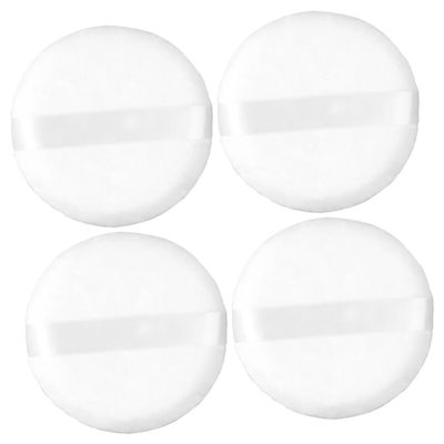 BIUDECO 4pcs Large Round Setting Powder Puff for Face Comfortable Makeup Tools