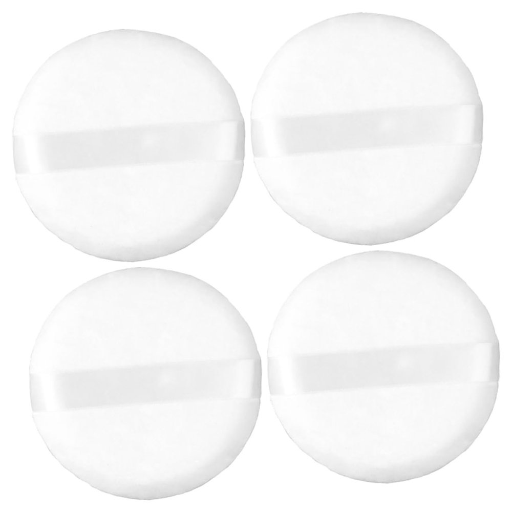 BIUDECO 4pcs Large Round Setting Powder Puff for Face Comfortable Makeup Tools