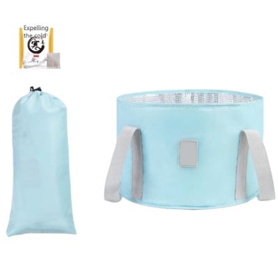 Bieqiair Folding Foot Soaking Bucket Travel Thermal Insulation Foot Wash Bucket Portable Foot Tub Household Over Calf Foot Bath Bucket(Blue)