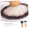 HONMEET 2pcs Professional Shave Brush Soft Nylon Foam Neck Duster for Barbers and Home Use for Facial Cleansing and Shaving and Easy to Clean view 2