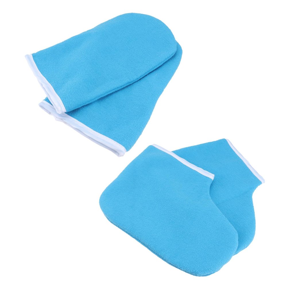 OHPHCALL Paraffin Wax Mitts and Booties Set Accessory Kit Paraffin Therapy Gloves for Hands Foot Covers for Warm Wax Therapy