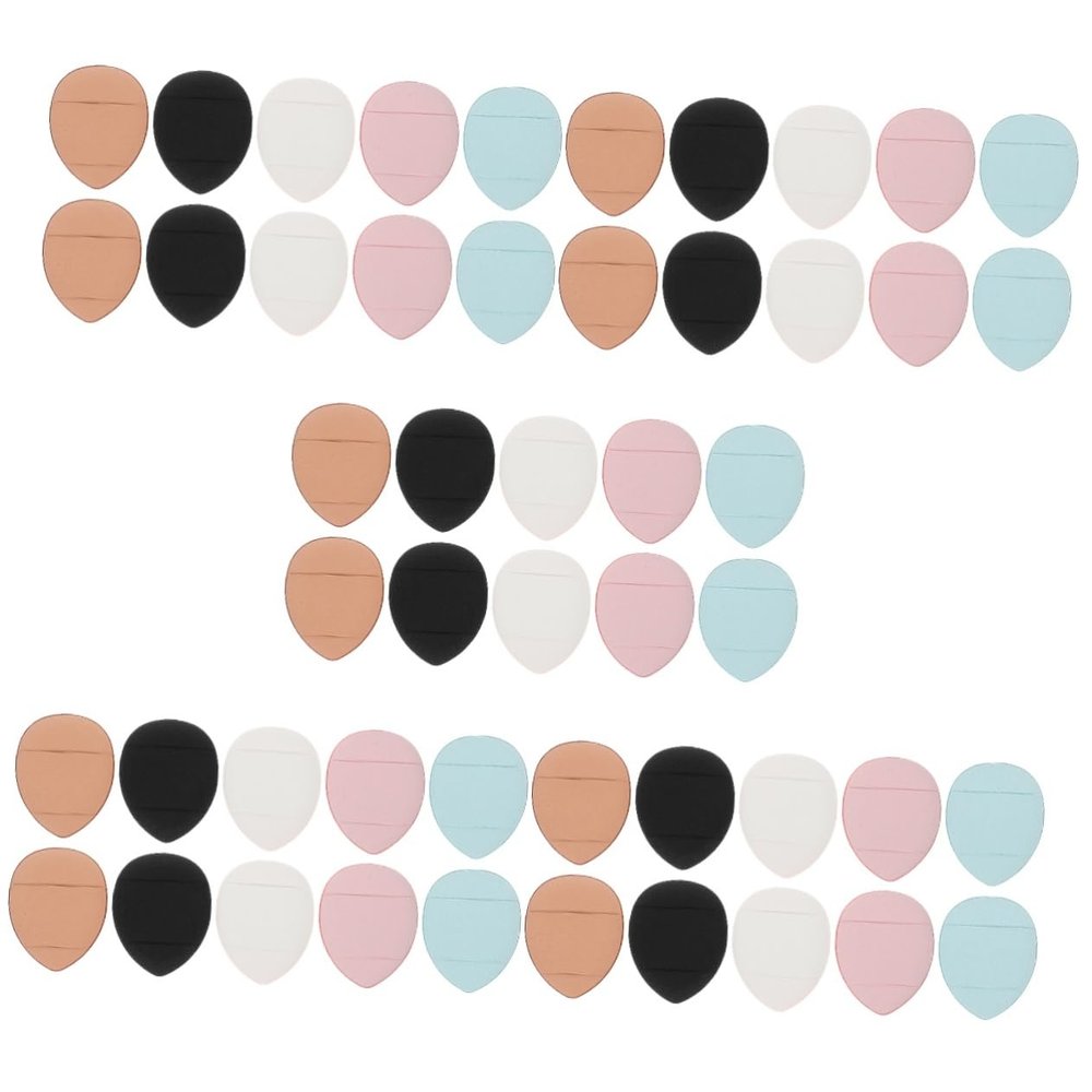 BIUDECO 50pcs Makeup Powder Foundation Puff Makeup Sponges for Concealer Setting Powder Foundation Soft Versatile Blending Sponges Colors for Application