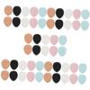 BIUDECO 50pcs Makeup Powder Foundation Puff Makeup Sponges for Concealer Setting Powder Foundation Soft Versatile Blending Sponges Colors for Application view 1