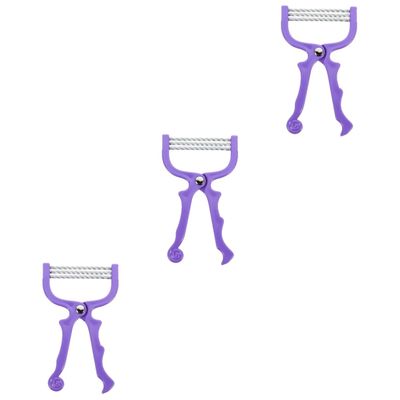 VINTORKY 3pcs Household Manual Face Hair Remover Spring Hair Threader Tool Portable and Chemical Smooth Skin