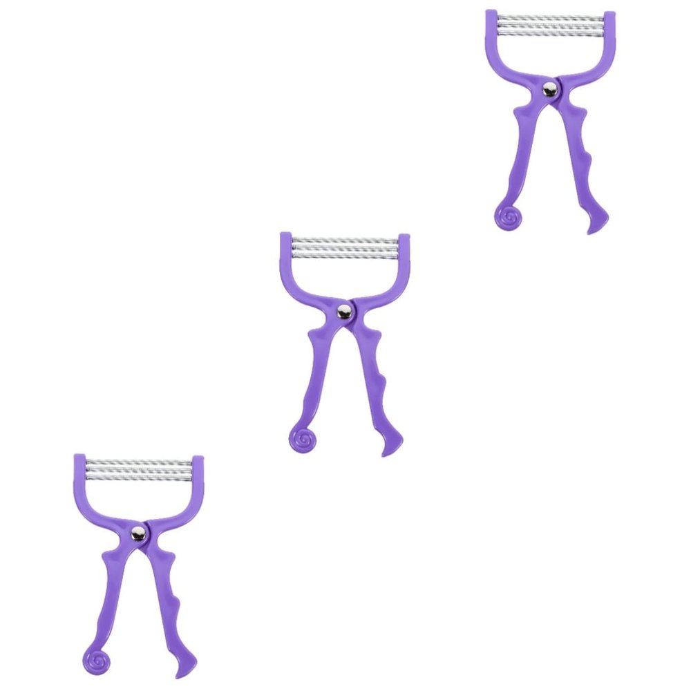 VINTORKY 3pcs Household Manual Face Hair Remover Spring Hair Threader Tool Portable and Chemical Smooth Skin
