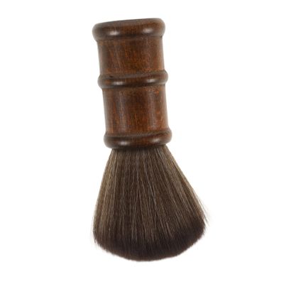 HONMEET 107g Hairdressing Neck Duster Brush Professional Barber Tool for Hair Clippings Cleanup Wooden Handle Soft Fiber Bristles for Salon Use Hair Salon Essential