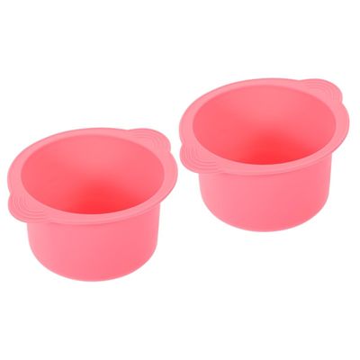 BIUDECO 2pcs Hair Removal Wax Warmer Bowl High-temperature Resistant Silicone Liner for Effortless Waxing Easy to Clean Waxing Bowl Compatible