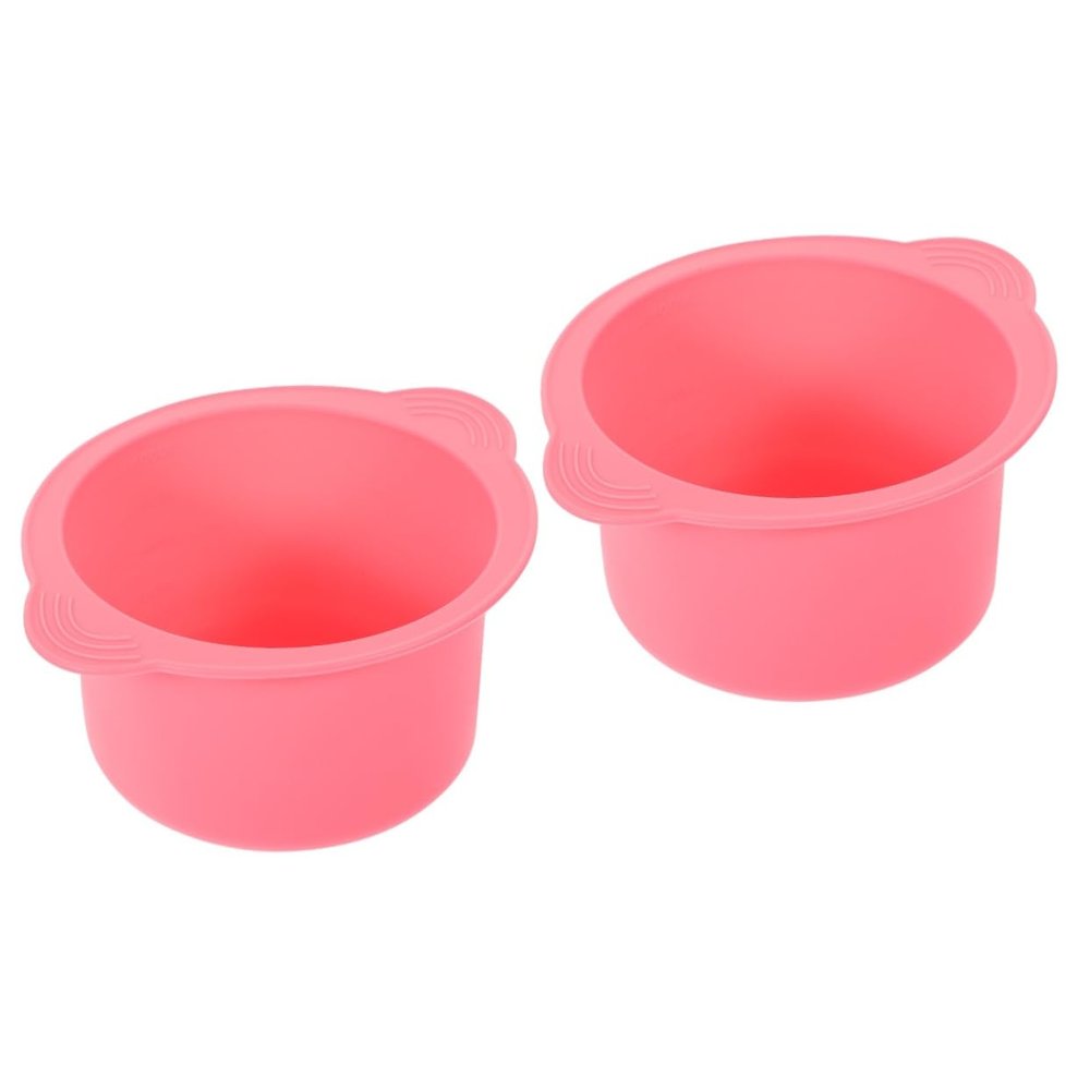BIUDECO 2pcs Hair Removal Wax Warmer Bowl High-temperature Resistant Silicone Liner for Effortless Waxing Easy to Clean Waxing Bowl Compatible