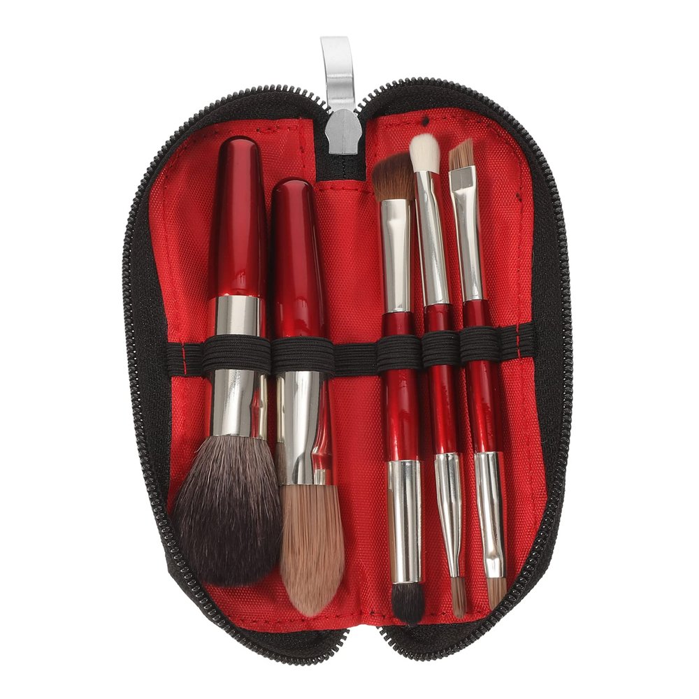 PLAFOPE Mini Makeup Brush Set Full Kit for Women Travel Makeup Brush Set for Women